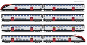 Roco 7720007 - H0 - 8-tlg. Doppelstockzug RABe 502 Fernverkehr, SBB, Ep. VI - AC-Sound